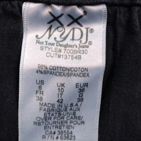 J464 NYDJ 10" Rise Bootcut Jeans size 6 - Picture 7 of 8